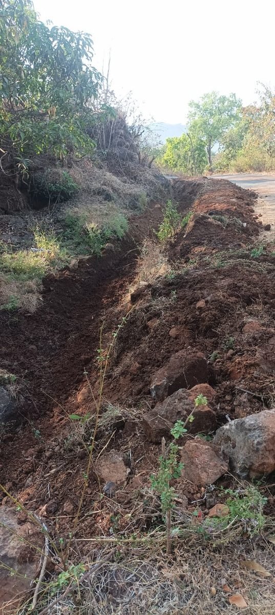 Completed drainage channel